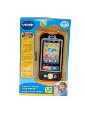 NIB VTech Touch & Swipe Baby Phone (French Version) - Musical Toy 6-36M